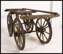 A very rare unusual 19th century funeral bier taken from the monastery of Malmesbury The cast iron