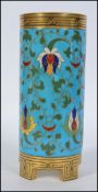 A Minton Cloisonne vase designed by Dr Christopher Dresser.