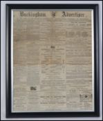 A stunning collection of Micro films pertaining to The Buckingham Herald and The Buckingham