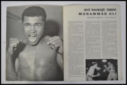 A rare original 21st May 1966 Muhammad Ali Vs Henry Cooper boxing fight programme.