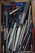 A very large collection of fountain pens, ballpoint pens, pencils etc dating to the 20th century.