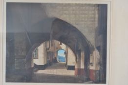 David Young Cameron - ' En Provence ' signed and limited edition artist print. Framed and glazed.