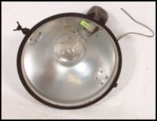 A fantastic original vintage industrial GEC factory light. Stamped GEC to base. With pivot supports.