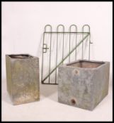 A 19th century / 20th century wrought iron gate with fabulous early 20th century paintwork together