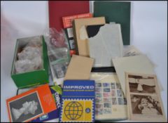 A collection of 20th century stamp albums, loose stamps,
