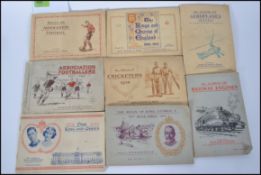 A collection of cigarette cards to in albums being complete to include Hints on Association