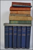 A collection of 19th and 20th century books to include works by Dickens, Jerome H Jerome,