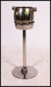 A 20th century contemporary chrome Champagne wine bucket stand.