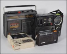 A collection of vintage and retro radios and transistor radio's dating from the 20th century