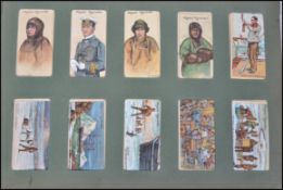 A good early 20th century cigarette card album containing cards on various topics to include