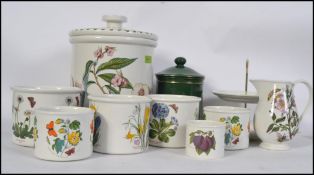 A collection of Portmeirion Botanic Gardens and other Portmeirion items to include a Pomona bread