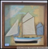 SHIPPING: A reproduction 20th century half-block ships model of ' Queen Of Trumps ' along with a