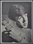 PAUL MCCARTNEY: a fabulous original 1960's Beatles fanzine page photograph of Paul McCartney -