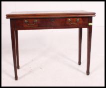 An 18th century mahogany tea table / games card table.
