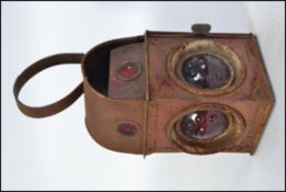 A vintage 20th century railways signals / guards lamp,