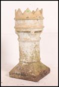 A vintage 20th century chimney pot - ideal as a rhubarb forcer / garden ornament H70xW30xD30cm