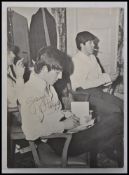 GEORGE HARRISON: a fabulous original 1960's Beatles fanzine page photograph of George Harrison -