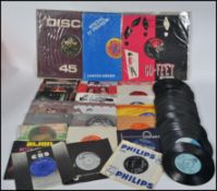 A collection of 45rpm vinyl singles to include unusual labels with artists to include Tommy Butler,