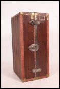 An early 20th century American ' Innovation ' steamer trunk chest of large form having fully