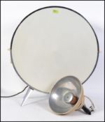 A retro mid century Sputnik Atomic Sofono electric heater of circular form having white enamel