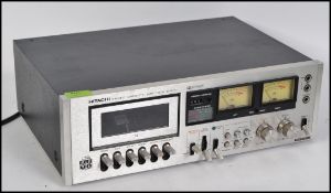 A stunning brushed steel finish Hitachi stereo cassette tape D800 3 head system