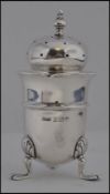 A silver hallmarked pepper pot, having Birmingham assay marks,