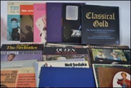 A collection of vinyl long play LP records dating from the 1960's to include Cliff Richard,