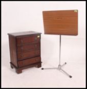 Small mahogany 4 drawer chest,