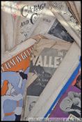 A collection of early 20th century and later music sheets to include Bambi,