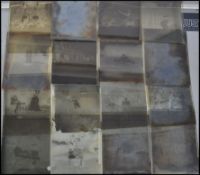 A quantity of Victorian / Edwardian glass negative slides, mainly portrait photos,