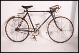 An original early 20th century drop handle BSA racking bike / bicycle in need of restoration having