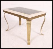 A good quality marble and brass occasional table from the 20th century.