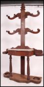 A good Victorian mahogany skeleton hallstand.