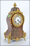 A 19th century Delettrez and Achille Brocot Paris, France boulle work mantel clock.