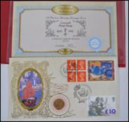 Coins: Commemorative Limited Edition coin / stamp cover - Benham with Queen Victoria Gold Sovereign