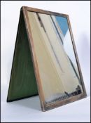 A 1920's large silver hallmarked easel / a-frame mirror with a London assay mark dating to 1924 by