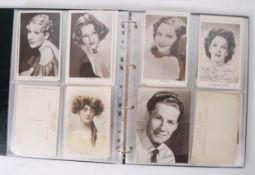 POSTCARDS: An album of mid century (1940's / 1950's ) film star postcards,