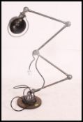 A stunning Jielde vintage Industrial machinists anglepoise desk lamp in the ' Signal ' pattern.