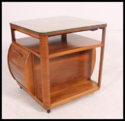 A 1930's Art Deco walnut drink / cocktail compendium table cabinet.
