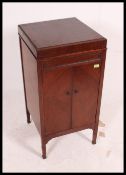 An Edwardian mahogany cased Dulcetto cabinet gramophone,