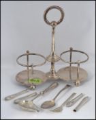 A continental silver 800 marked chocolate ladel spoon, 800 handled.