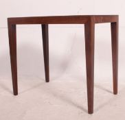 A 1960's Danish rosewood side table by Severin Hansen for Haslev.