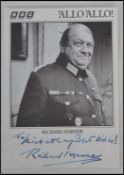 RICHARD MARNER; A rare original postcard sized BBC Cast Card for Allo Allo actor Richard Marner.