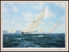 Boating interest - A Steven Dews framed and glazed limited edition picture titled ' Britannia
