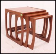 A vintage 20th century Danish influence G-Plan Kelso teak wood nest of tables,