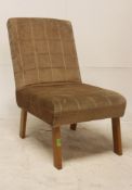 A 1970's retro upholstered nursing chair in the original fabric,