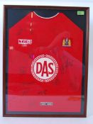 BRISTOL CITY: A good 2004 - 05 Bristol City Football club entire team signed shirt.