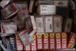 A collection of unused vintage and retro soaps and Bryant and May matches to include Lux, Glee,