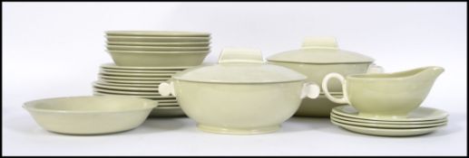 An original Art Deco style Grindleys ' Myrtle Leaf ' dinner service.