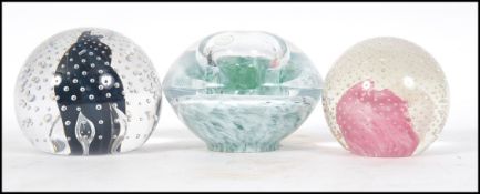 A stunning large studio art glass paper